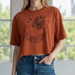 Self Esteem Rust Graphic Crop Top (Macy's)